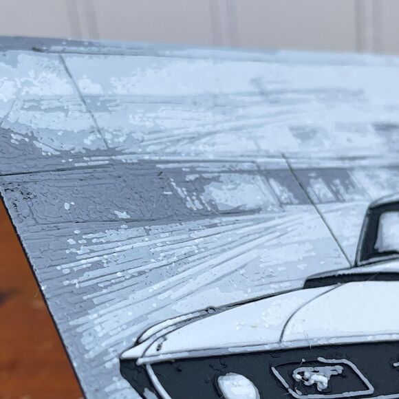 Classic Fastback Mustang Art, Car Art, Textured Art, Wall Art - Picture 4 of 10